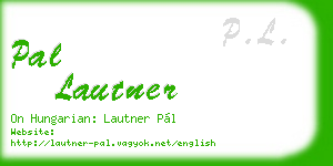 pal lautner business card