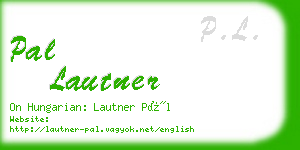 pal lautner business card